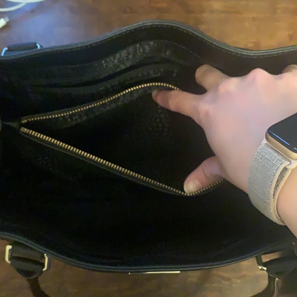 Kate Spade Leather Tote Bag BLACK - Picture 6 of 15